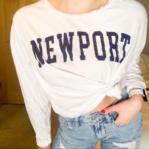 White Newport Tee